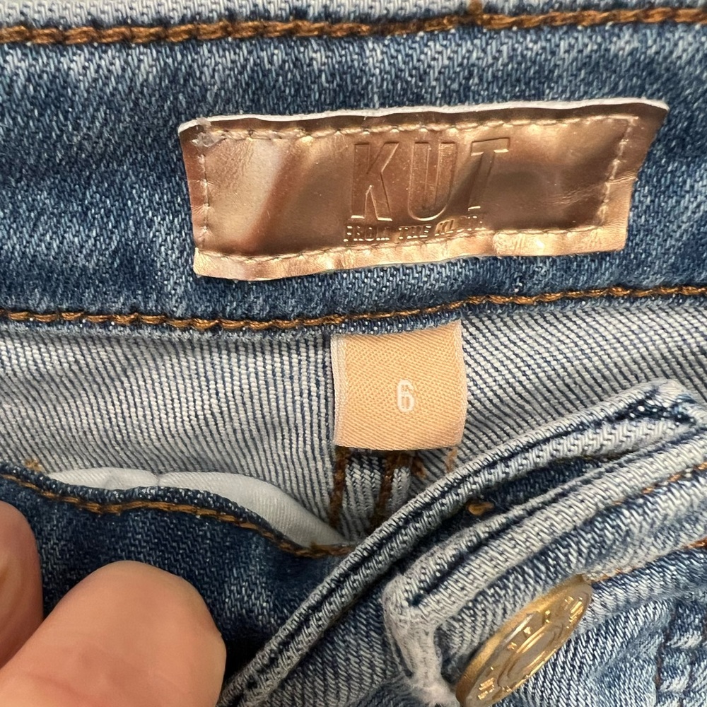 Kut From The Kloth Reese Fab Ab Ankle Straight Jeans | High Rise | Size 6 - Picture 5 of 7